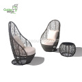 3pcs ọhụụ anya PE rattan aluminom sofa